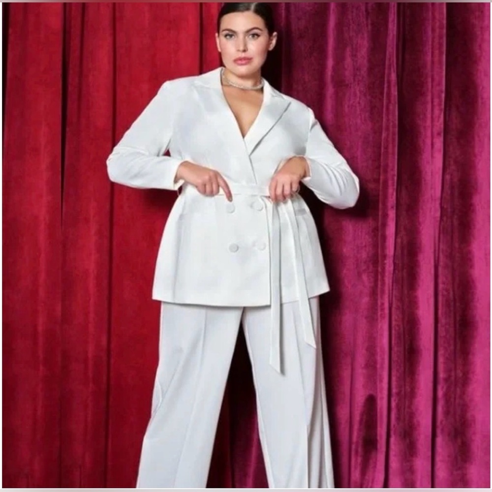 Eloquii White Women's Blazer